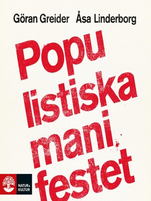 cover image of Populistiska manifestet